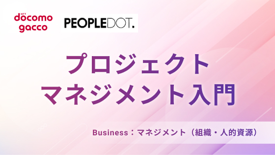 プロジェクトマネジメント入門